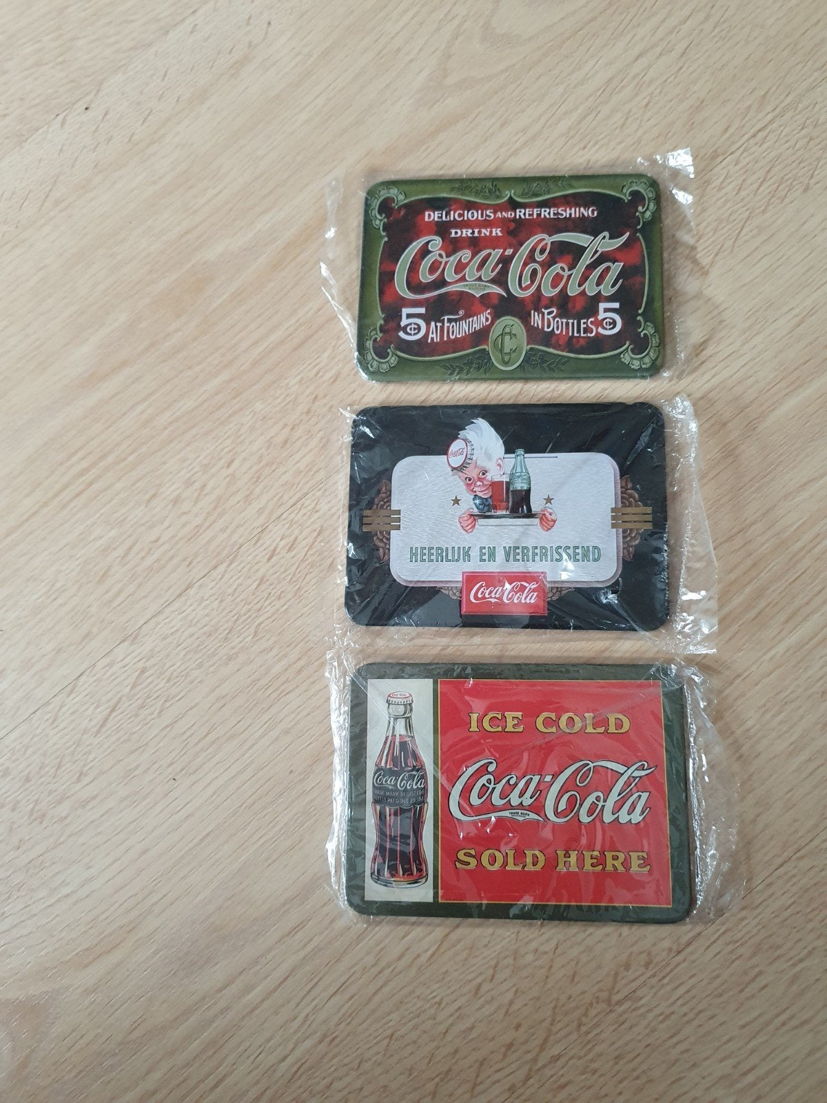 Coca cola blikken plaatjes, Ophalen of Verzenden, Nieuw, Overige typen