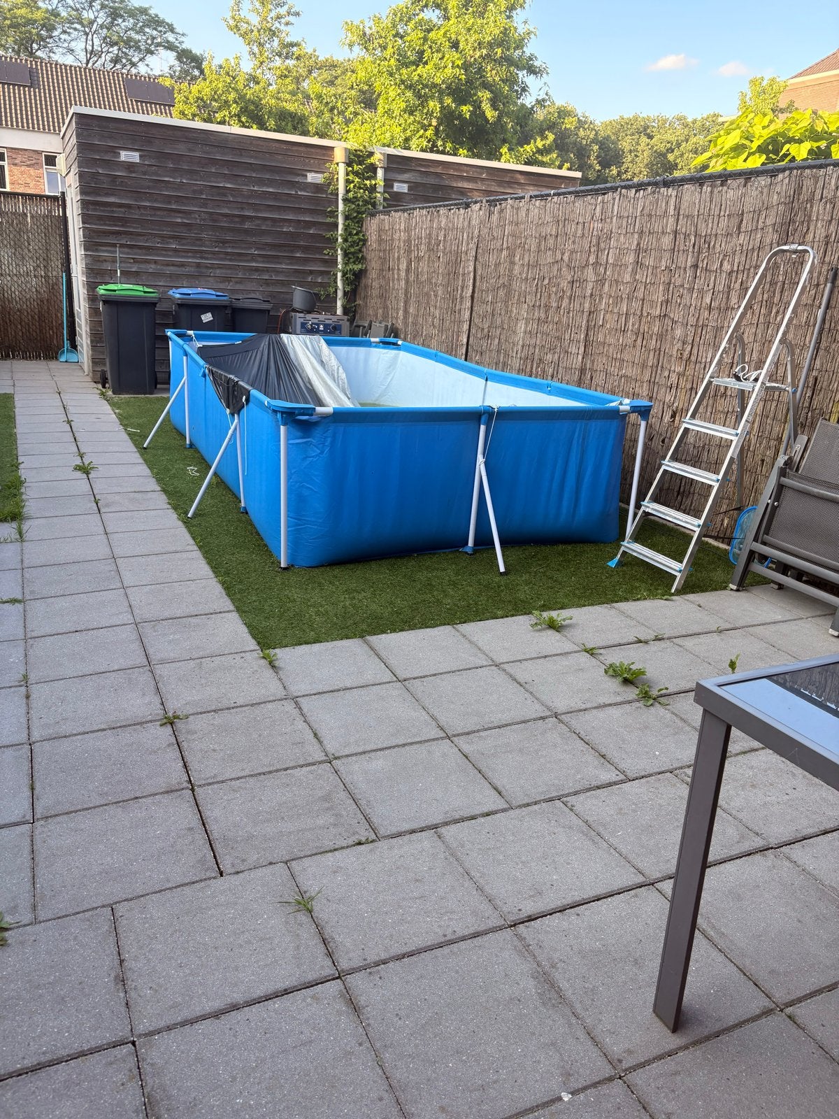 Bestway Zwembad 4.00x2.11x0.81m met Zandfilterpomp, Ophalen, Gebruikt, 200 tot 300 cm, 80 tot 120 cm