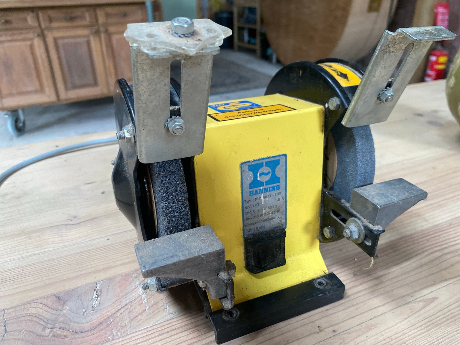 Hanning Werkbankslijpmachine HSP 50/1-130, Ophalen, Gebruikt, Minder dan 700 watt, Werkbankslijpmachine