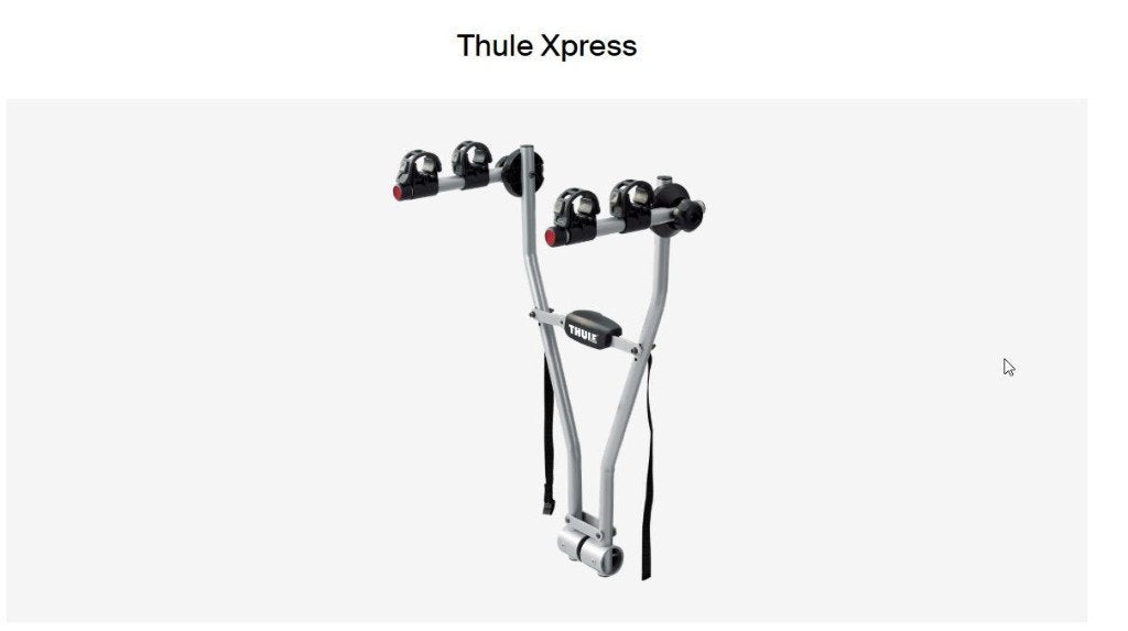 Thule Xpress fietsendrager, Verzenden, 2 fietsen, Gebruikt, Trekhaakdrager