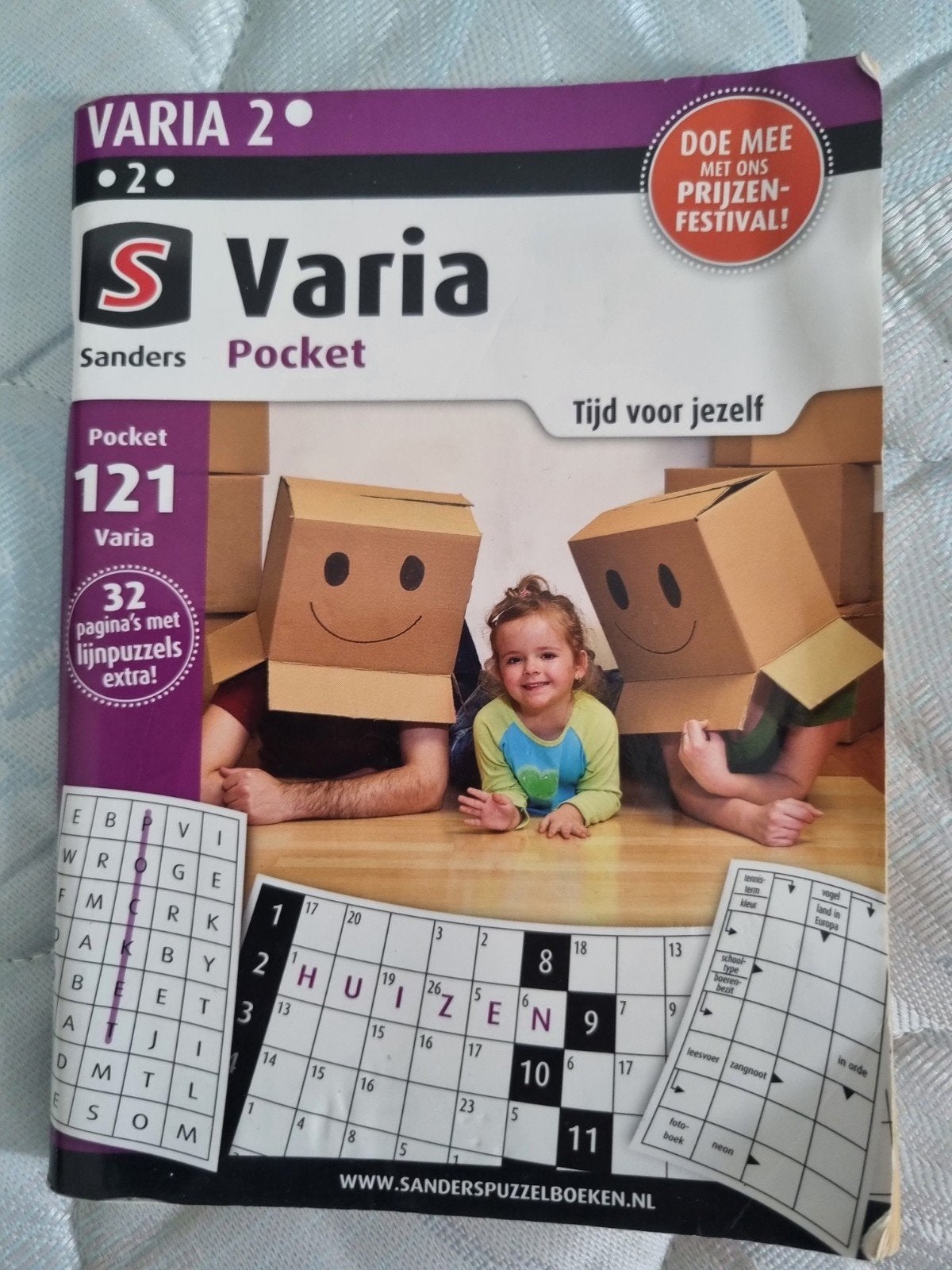 Sanders Varia Pocket Puzzelboek - Editie 121, Ophalen of Verzenden, Minder dan 500 stukjes