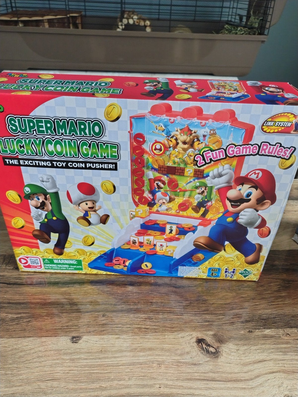 Nieuwstaat. Super Mario Geluks Munten Spel. Muntenduwer, Ophalen of Verzenden, Zo goed als nieuw