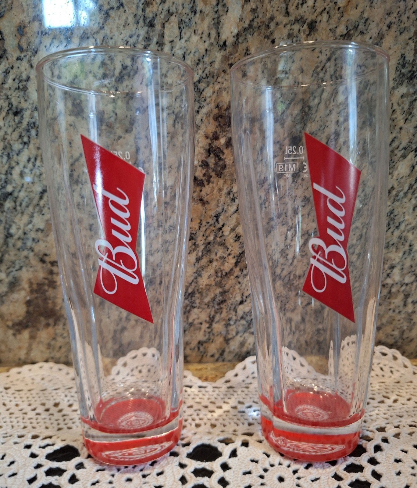 2 Bud - glazen, Ophalen of Verzenden, Glas of Glazen, Overige merken