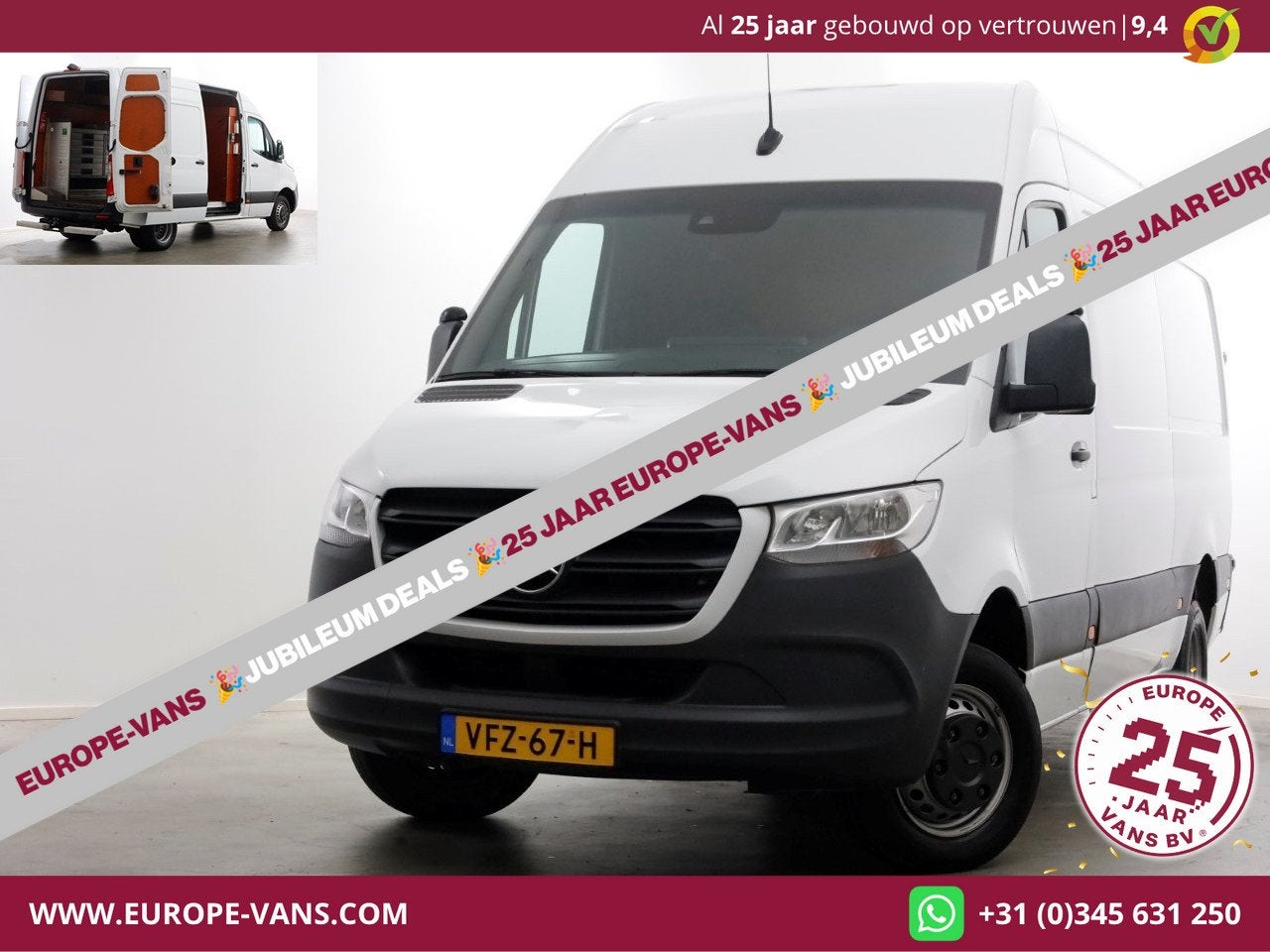 Mercedes-Benz Sprinter 516 CDI 163pk 7G Automaat L2H2 Camera, Achterwielaandrijving, Gebruikt, Euro 6, 4 cilinders