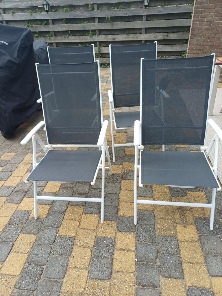 Tuinstoelen 4 stuks, Ophalen, Nieuw, Kunststof, Verstelbaar