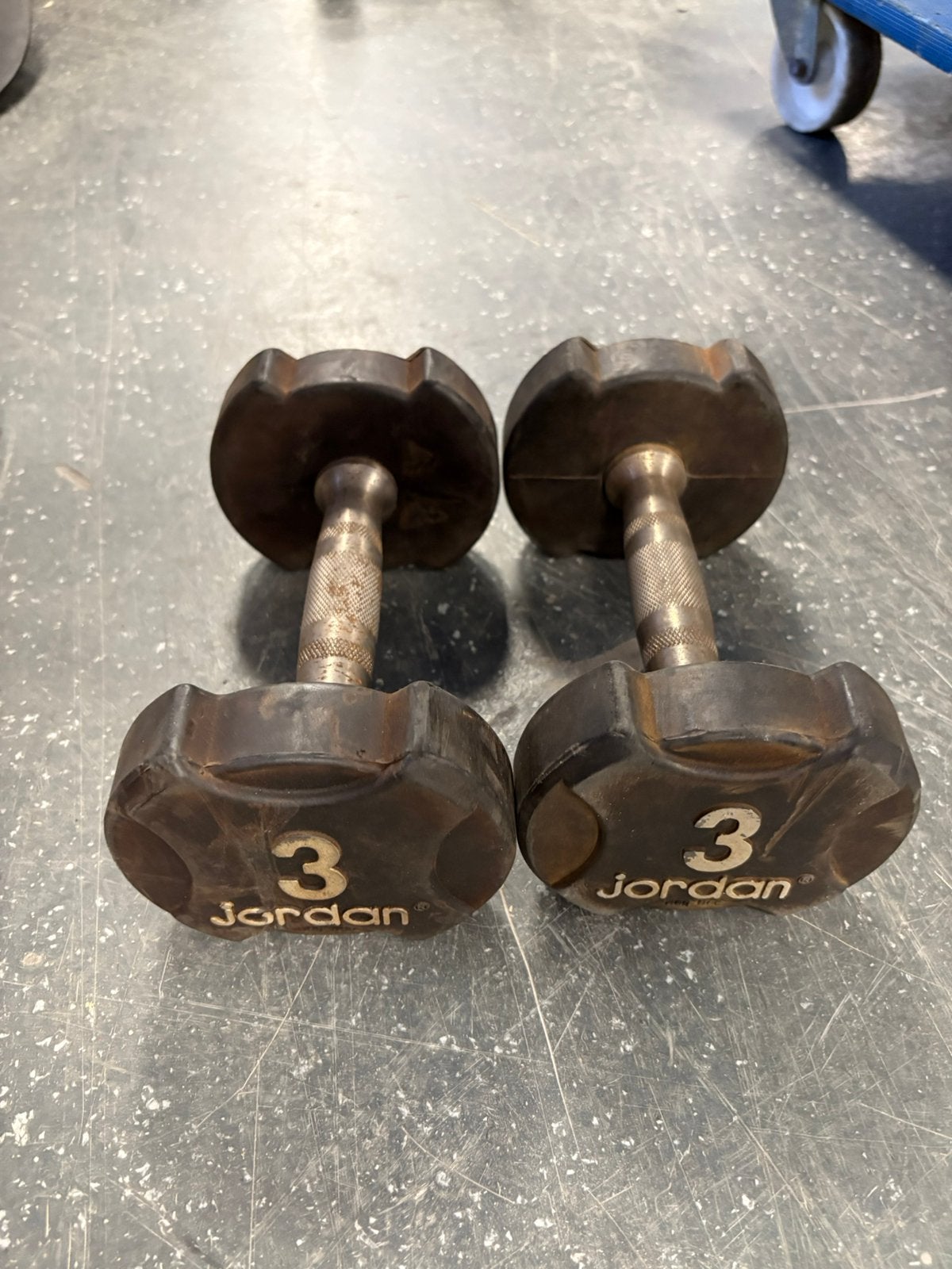 2 x 3 kg dumbbells dumbbell set gewichten, Dumbbell, Gebruikt, Dumbbells, Ophalen of Verzenden