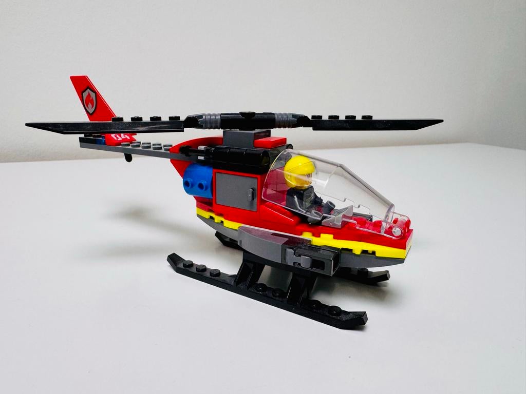 Lego City Brandweer Helikopter (60411), Ophalen, City, Lego, Zo goed als nieuw