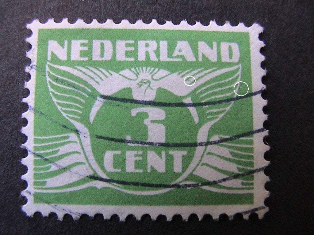 plaatfout 175 , gestempeld., Postzegels en Munten, Postzegels | Nederland, Verzenden, T/m 1940, Gestempeld