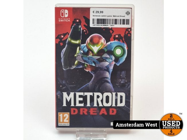 Nintendo Switch Game: Metroid Dread, Nintendo, Zo goed als nieuw, Support@nintendo.com, 11-1 Hokotate-cho, Kamitoba, Minami-ku
Kyoto 601-8501
Japan