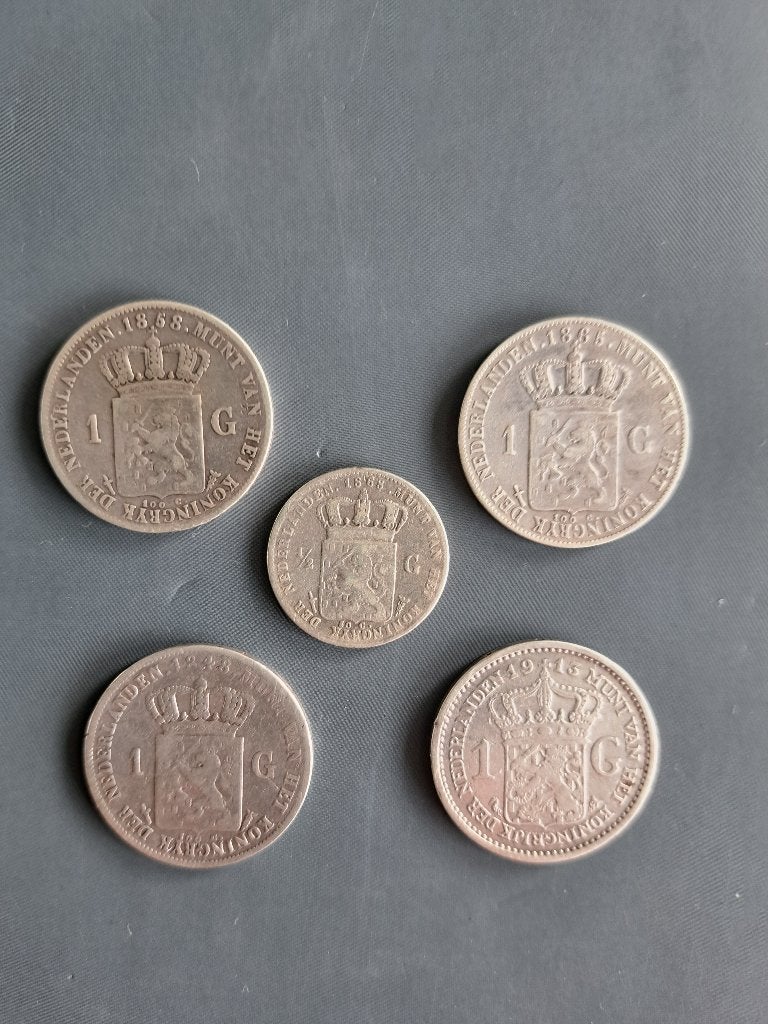 munten, Koning Willem III, Zilver, Losse munt, Overige waardes