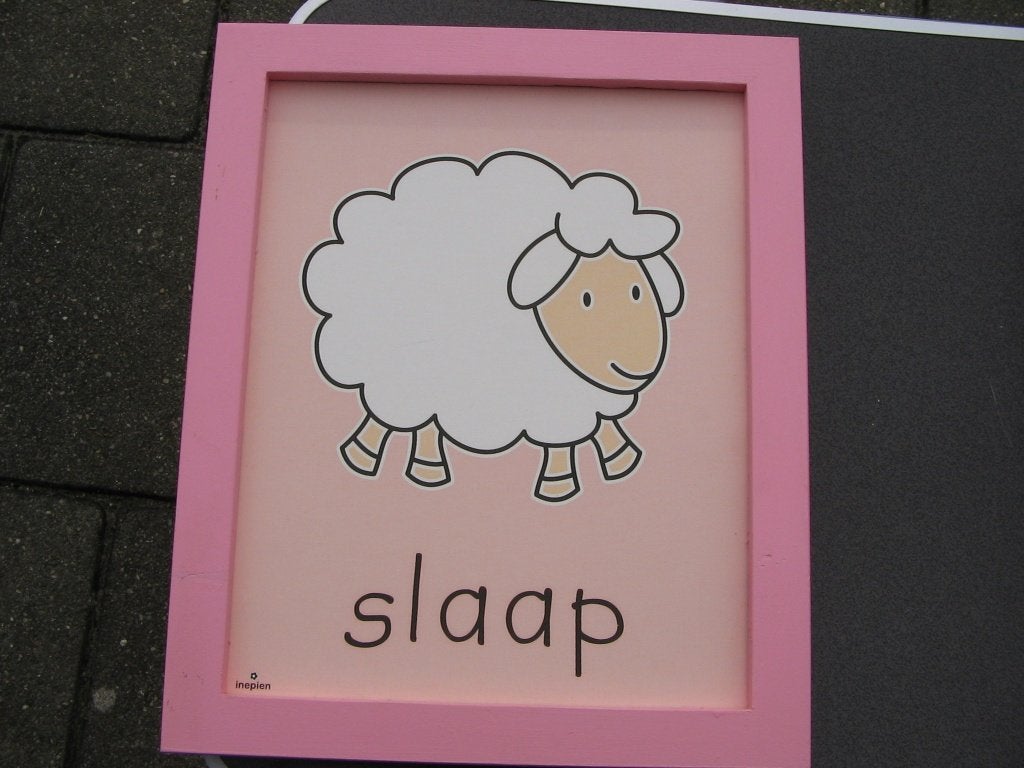 roze drieluik, Ophalen of Verzenden, Zo goed als nieuw, Minder dan 50 cm, Schilderij
