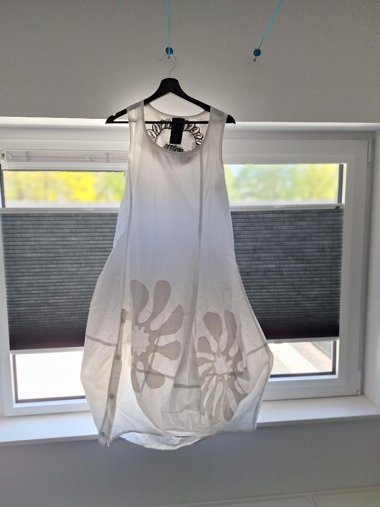 Rundholz jurk in maat S / M, Maat 38/40 (M), Verzenden, Wit, Rundholz
