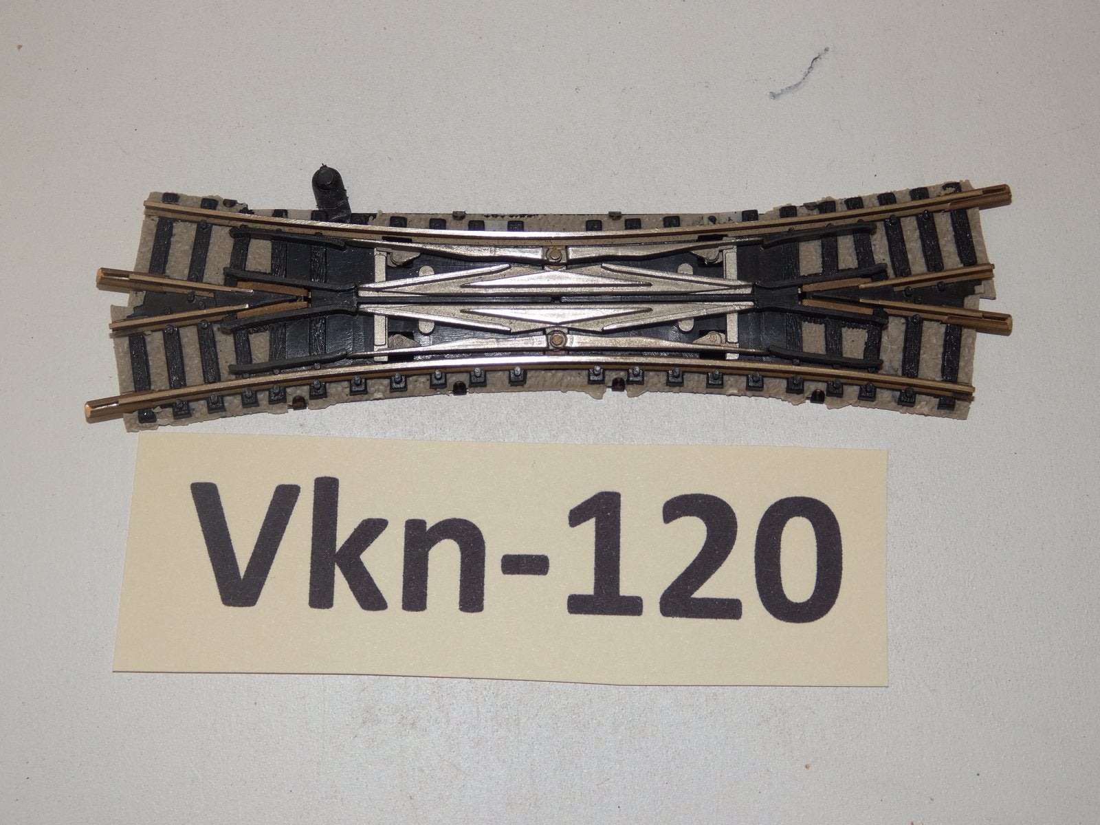 Vk-120 N Spoor Engelse Wissels 9167 L+R Fleischmann, Gebruikt, Gelijkstroom, Fleischmann, Rails