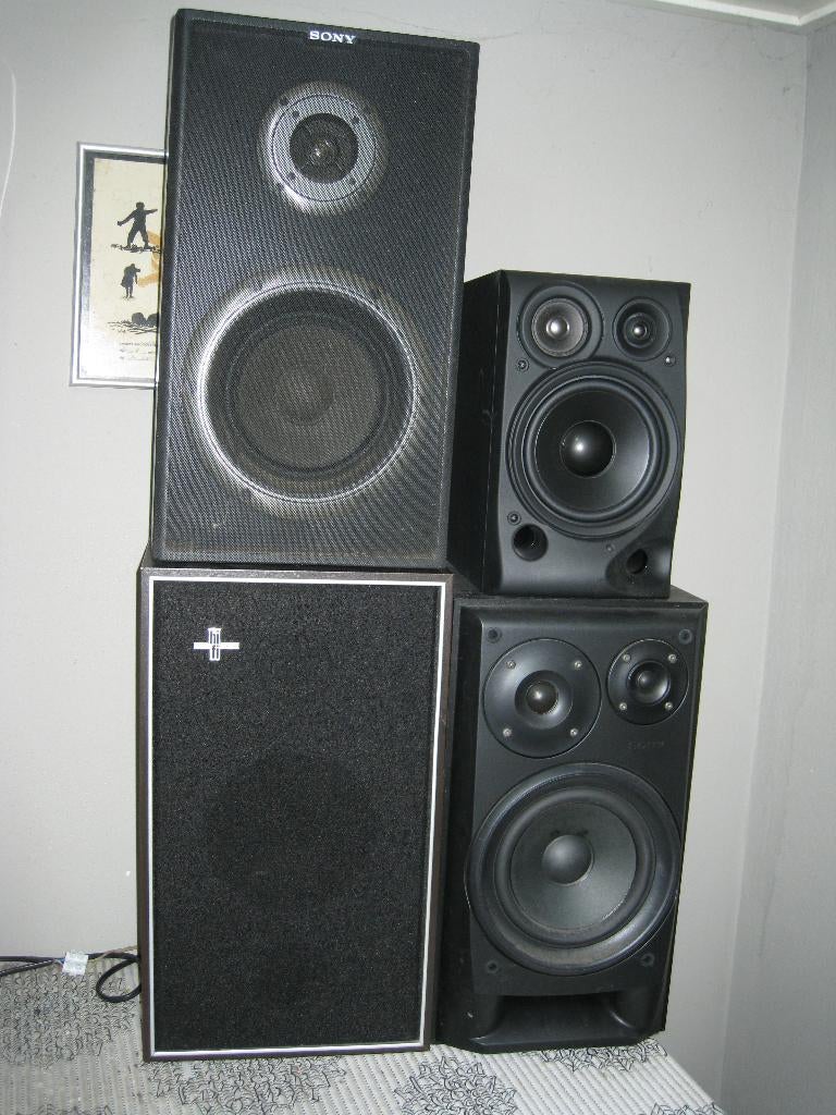 8 hifi luidsprekers, Audio, Tv en Foto, Luidsprekers, Ophalen, Gebruikt, 60 tot 120 watt, Sony