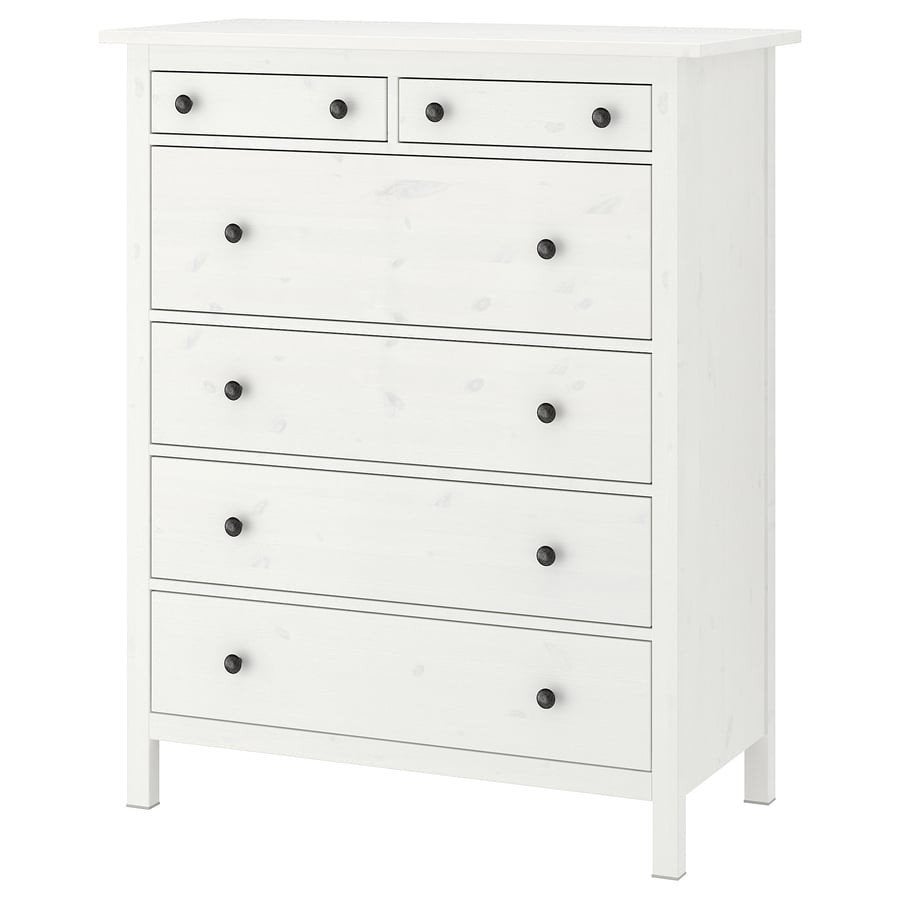 IKEA IDANAS ladekast met 6 lades, wit, zo goed als nieuw, Gebruikt, 100 tot 150 cm, 100 tot 150 cm, Ophalen of Verzenden