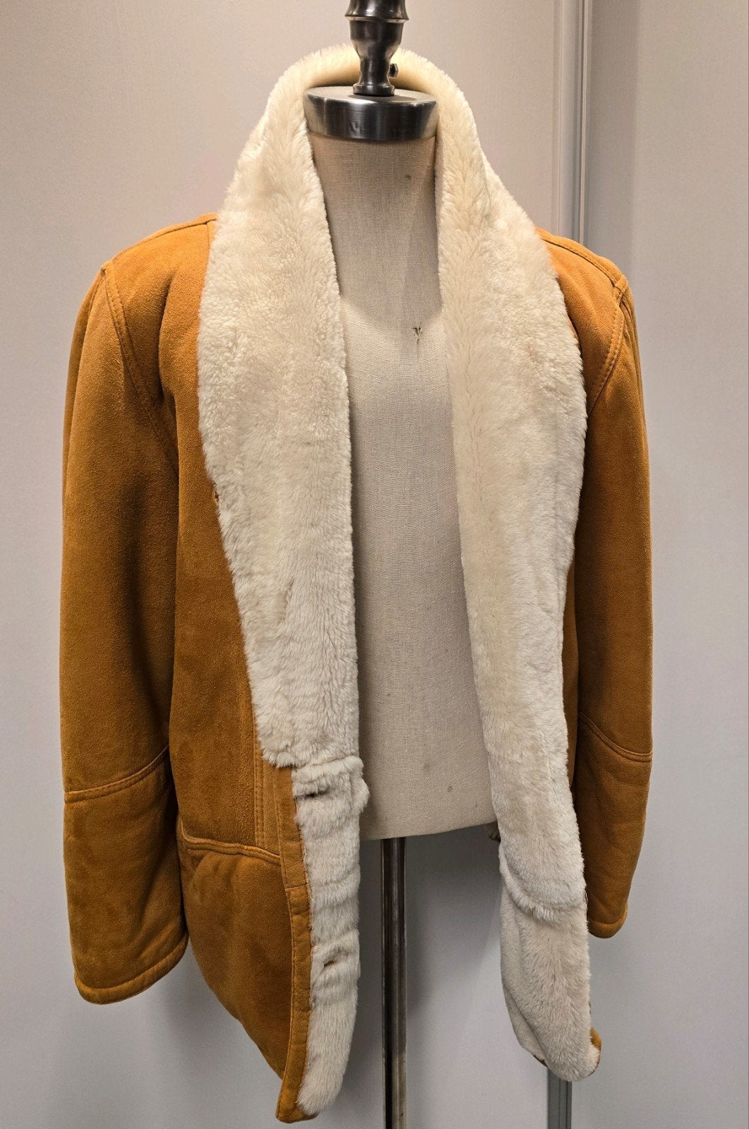 Lammy coat parka - dames maat L - lamsleer lamsvacht, Ophalen of Verzenden, Zo goed als nieuw, Maat 42/44 (L), Bruin