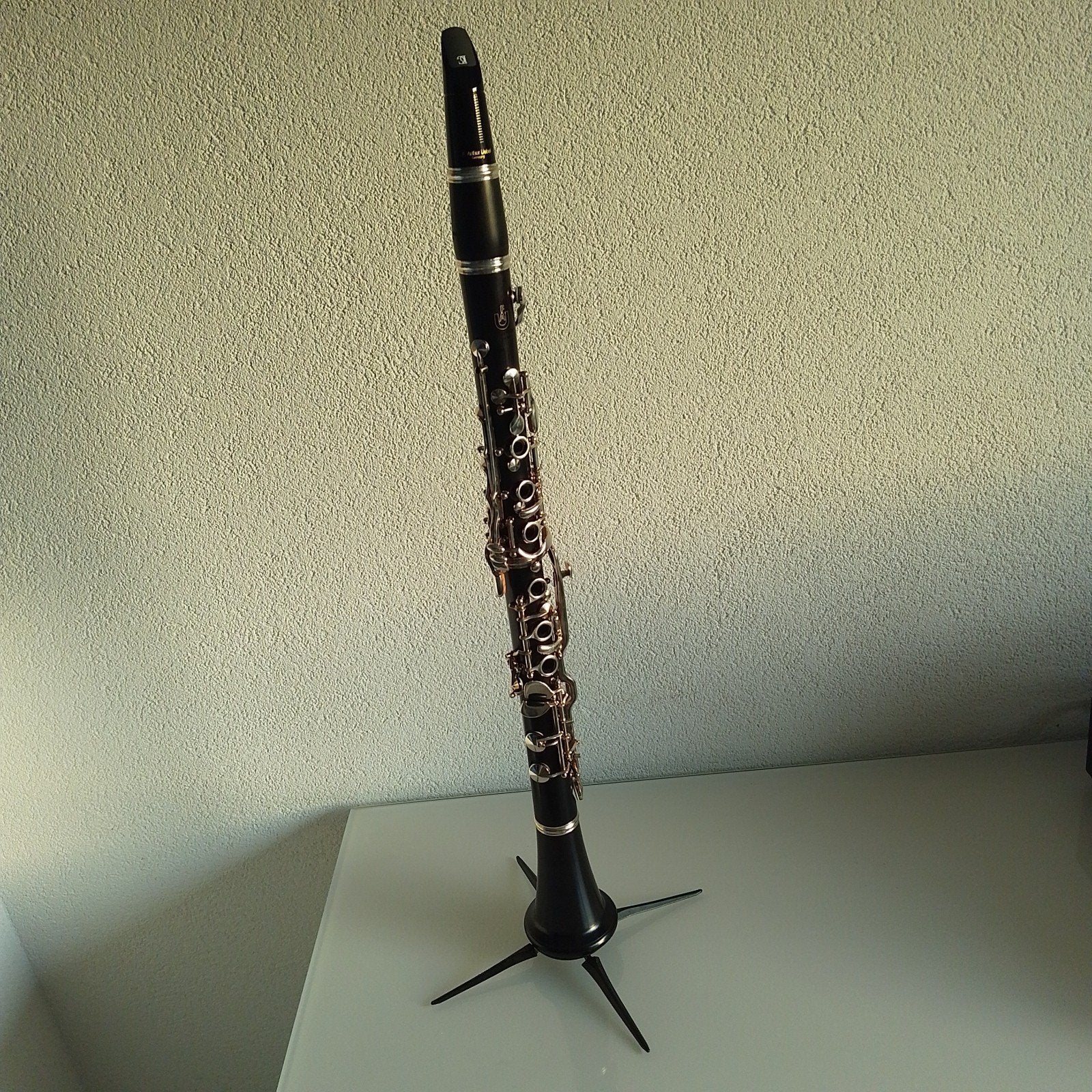 Te koop: z.g.a.n Uebel 621 klarinet in Bes., Muziek en Instrumenten, Blaasinstrumenten | Klarinetten, Ophalen of Verzenden, Zo goed als nieuw