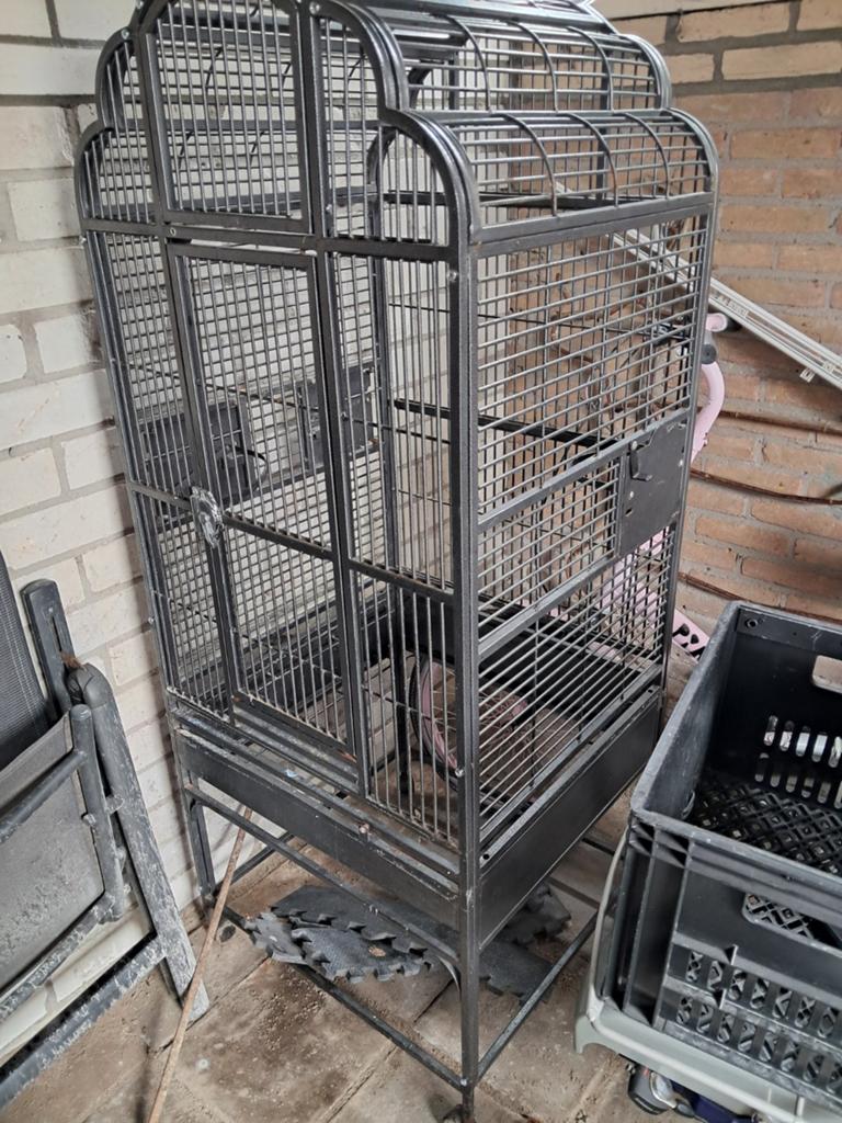 Papagaaien kooi, Dieren en Toebehoren, Vogels | Hokken en Kooien, Ophalen of Verzenden, Metaal, Vogelkooi