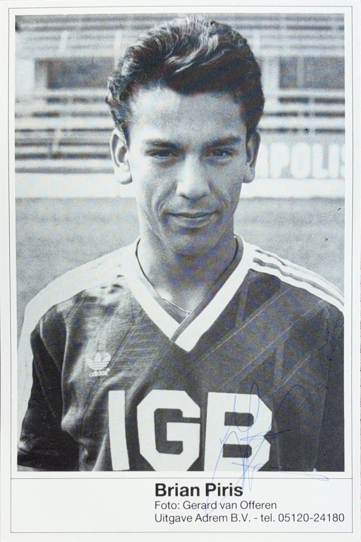 Spelerskaart Brian Piris - NAC Breda - seizoen 1987/1988, Verzenden, Gebruikt, NAC Breda, Spelerskaart