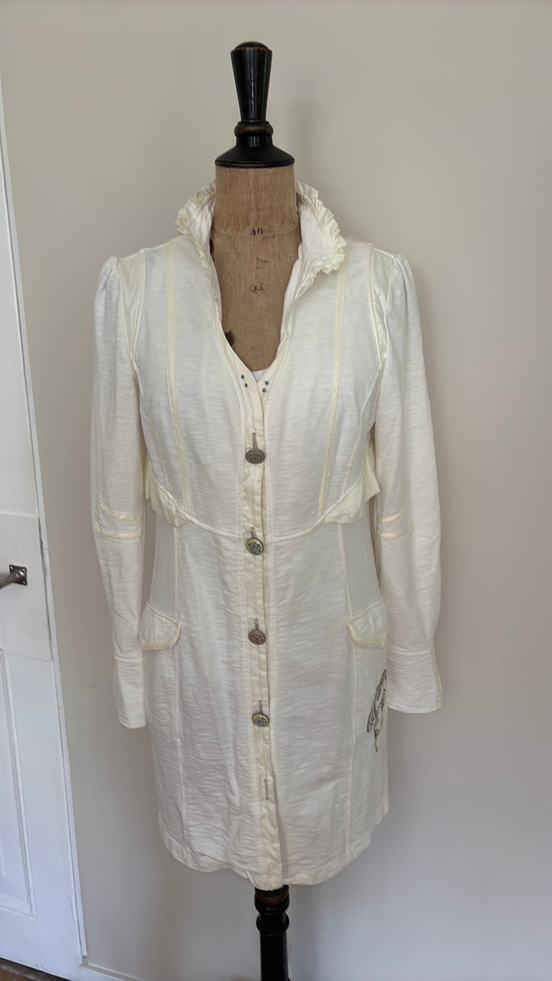 Elisa Cavaletti blazer zacht geel nieuw maat M stretch, Verzenden, Nieuw, Maat 38/40 (M), Geel
