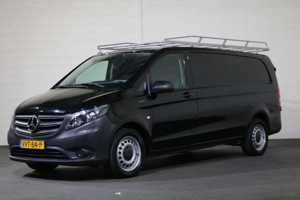 Mercedes-Benz eVito Extra Lang 66 kWh Imperiaal Airco Naviga, Auto's, Stof, Gebruikt, 116 pk, Zwart