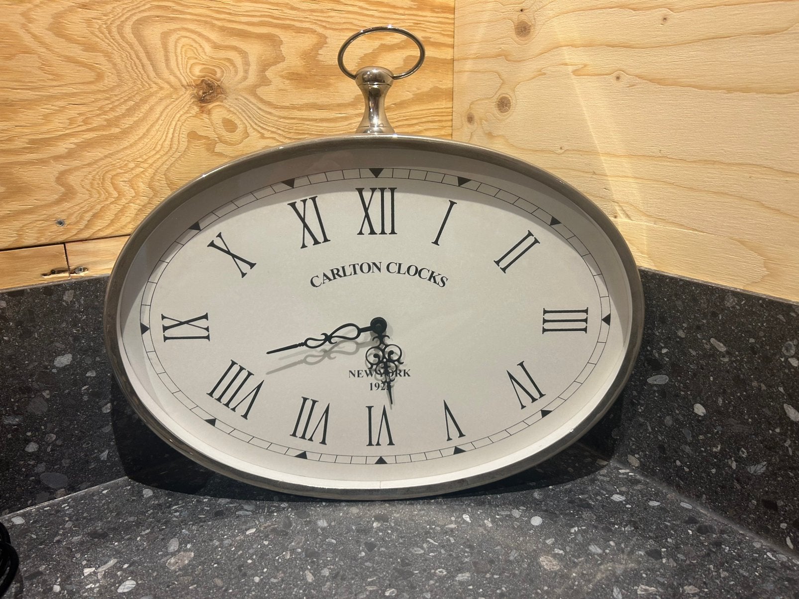 Carlton Clocks, Ophalen, Gebruikt, Zilver, Wandklok