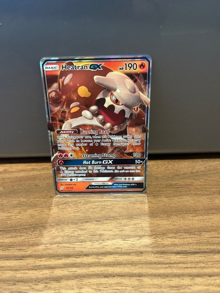 Heatran GX Pokemon Kaart - Zo goed als nieuw, Ophalen, Zo goed als nieuw, Losse kaart, Foil
