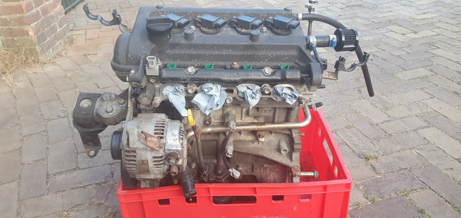 toyota 1nzfe met jun cams en bewerkte kop, Ophalen, Gebruikt, Toyota