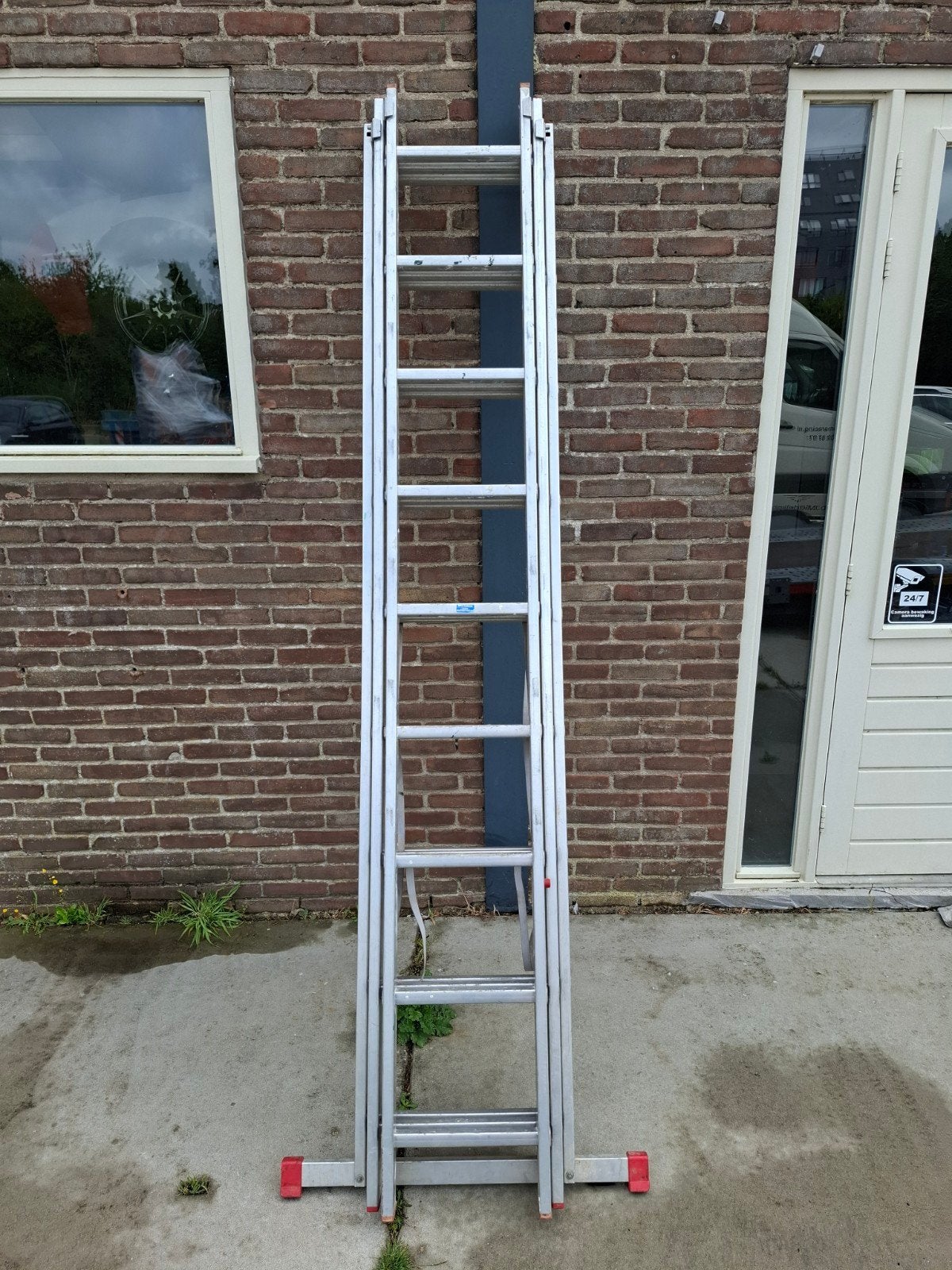 Hymer Uitschuifbare Trap 3x9, Ophalen, Gebruikt, Trap, Opvouwbaar of Inschuifbaar