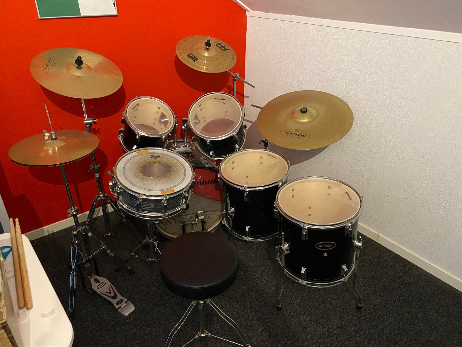 Millenium akoestisch drumstel, Ophalen, Gebruikt, Overige merken