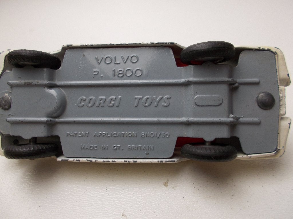 1965 Corgi Toys 258 THE "SAINTS" CAR VOLVO P.1800 (-B-), Ophalen of Verzenden, Gebruikt, Auto, Corgi