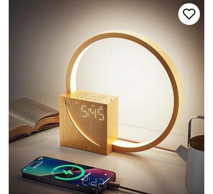 Bedlamp led licht wekker telefoon met natuurlijke geluiden, Ophalen, Nieuw