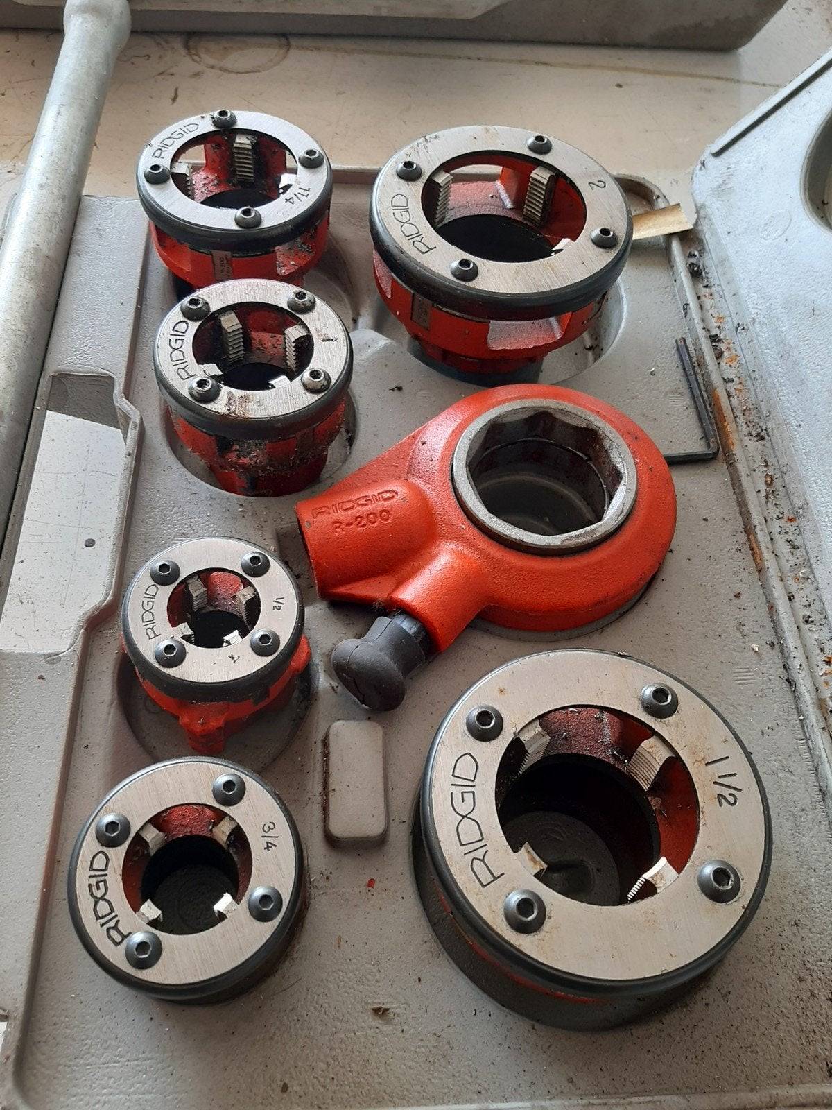 Ridgid Draadsnijapparaten: Hand en Machinaal, Ophalen, Gebruikt