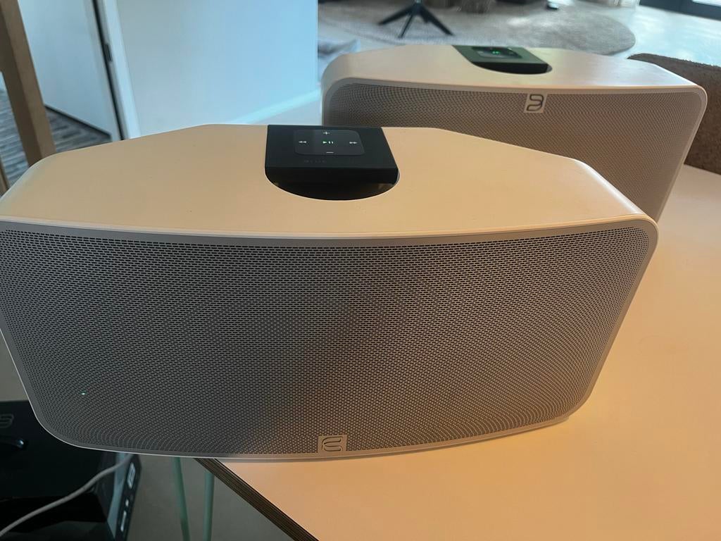 2x Pulse 2 wifi speakers TOP geluid, Audio, Tv en Foto, Luidsprekers, Zo goed als nieuw, 60 tot 120 watt, Front, Rear of Stereo speakers