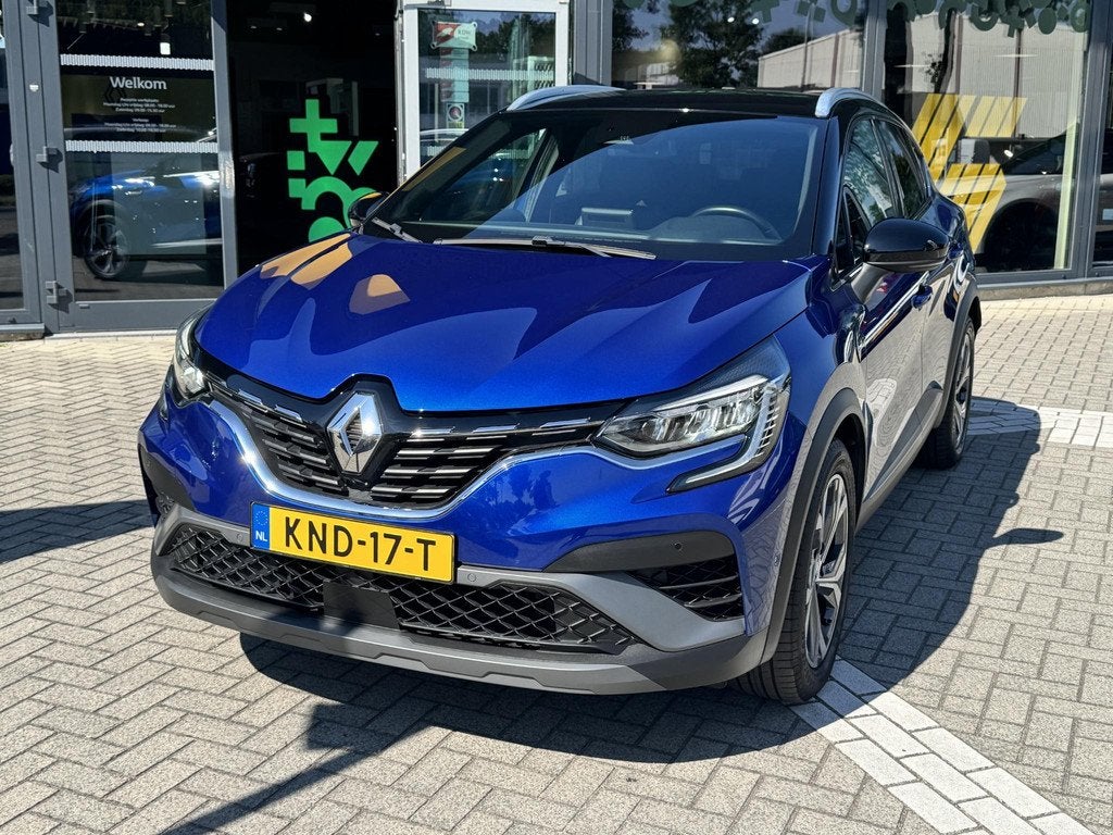 Renault Captur E-Tech Plug-in Hybrid 160 R.S. Line | Dealero, Auto's, Renault, Gebruikt, 4 cilinders, Blauw, Leder en Stof