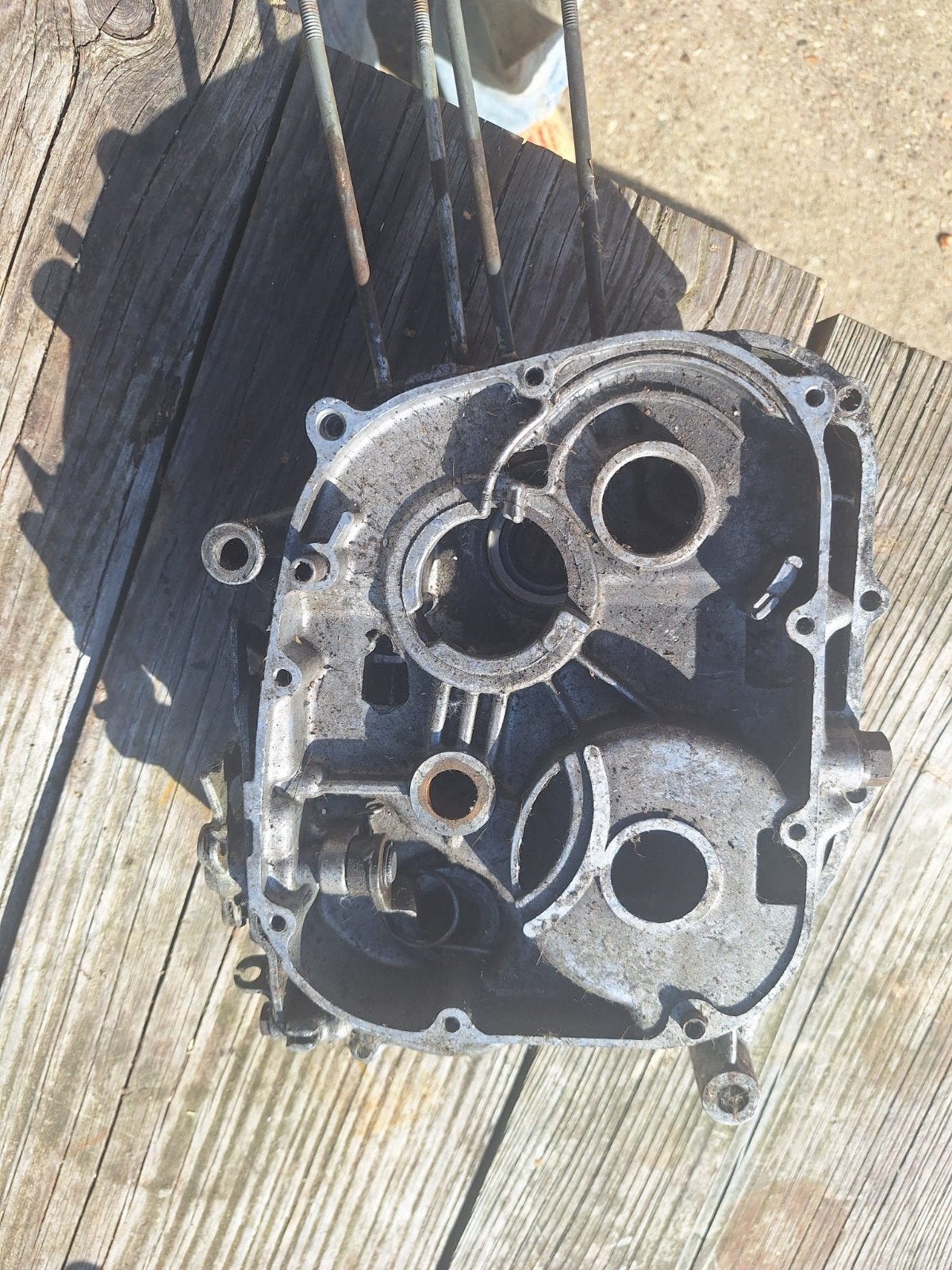 Carterhelften Honda C310 C320 - Origineel Onderdeel, Ophalen of Verzenden, Gebruikt, Blok, Honda
