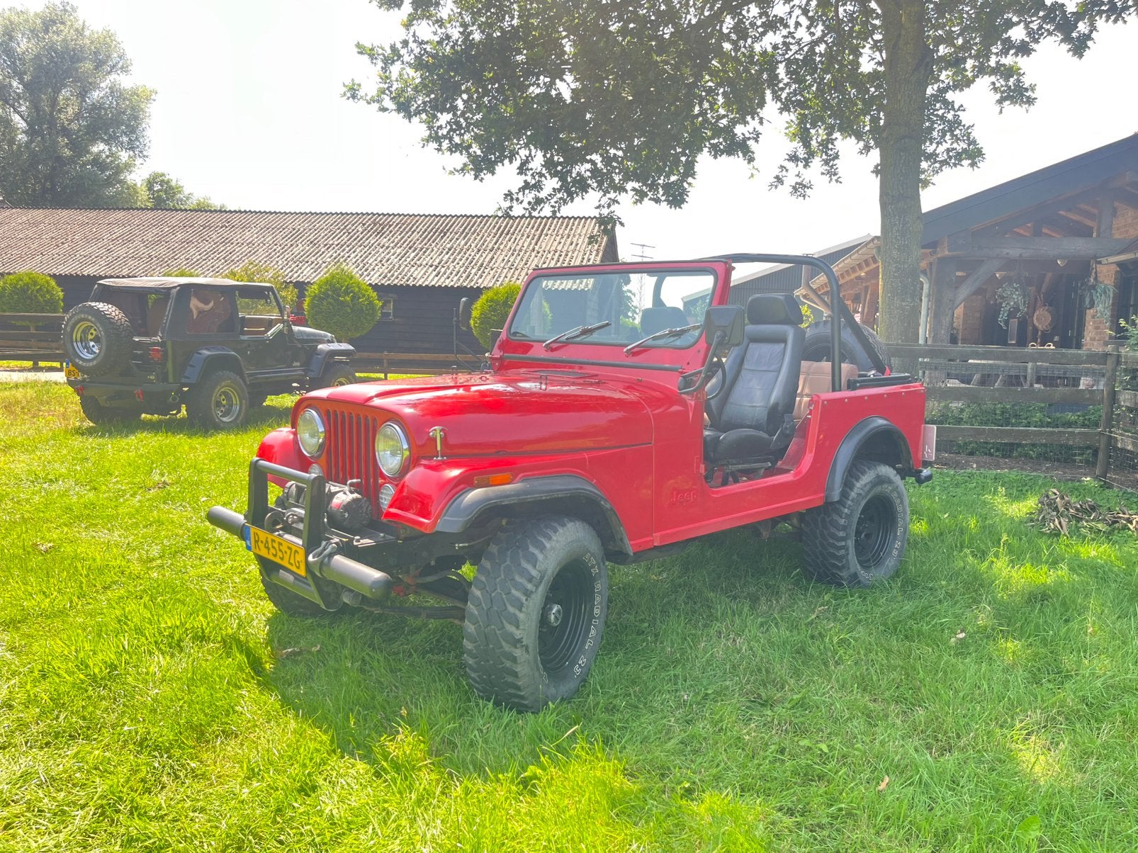 Jeep CJ7 AMC 4.2 1979 WEGENBELASTINGVRIJ 2jr APK oldtimer, Zwart, 4200 cc, 4 stoelen, Leder