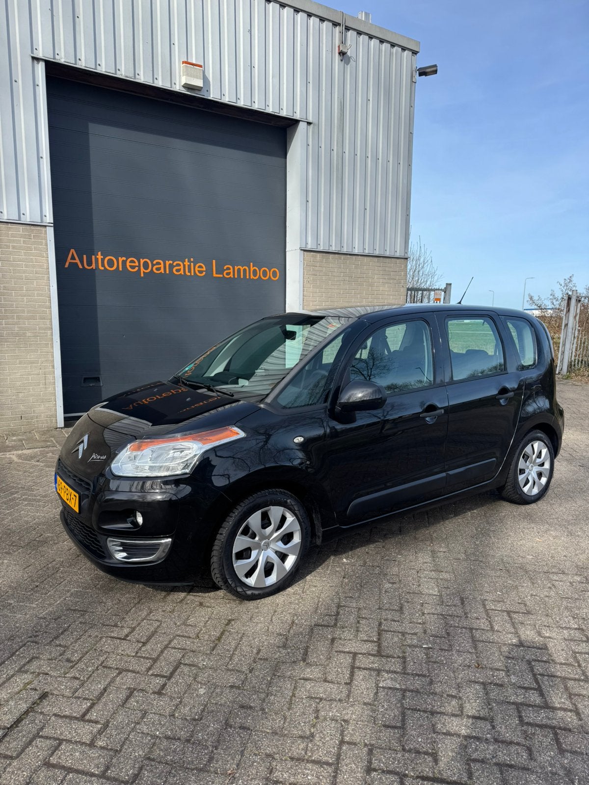 Citroën C3 Picasso 1.4 VTI 70KW 2011 Zwart, Auto's, Voorwielaandrijving, Stof, Zwart, Zwart