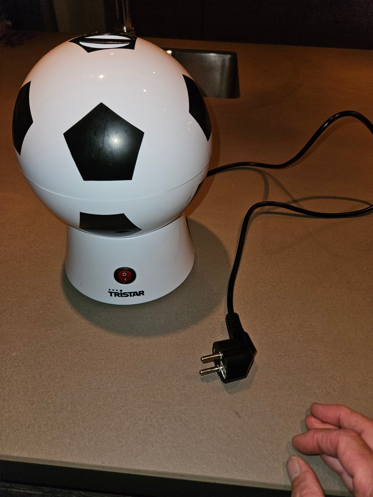 Tristar Popcornmachine Voetbal Design, Ophalen of Verzenden, Zo goed als nieuw
