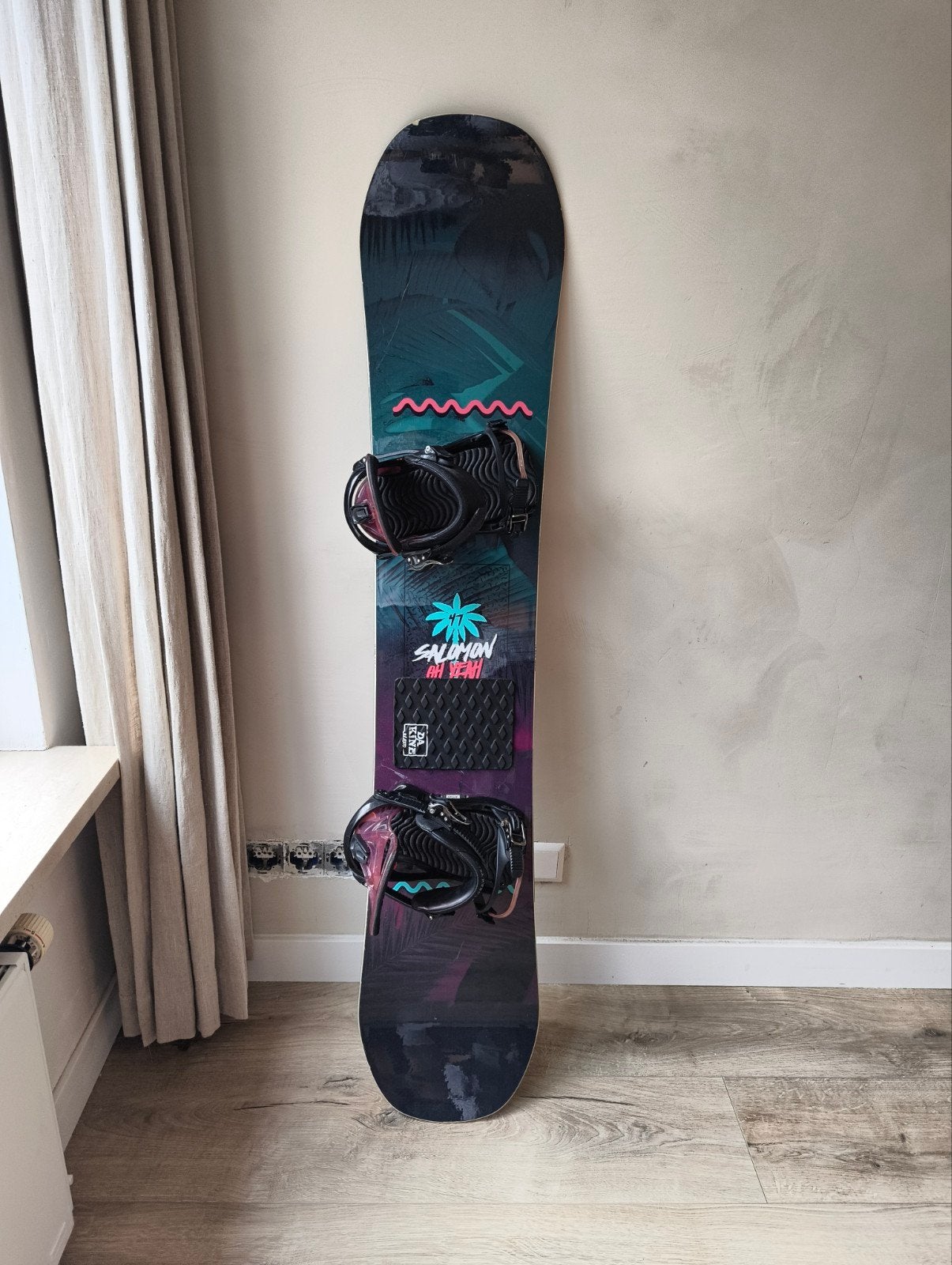 Salomon oh yeah snowboard 147 incl K2 bindingen, Ophalen, Gebruikt, Board