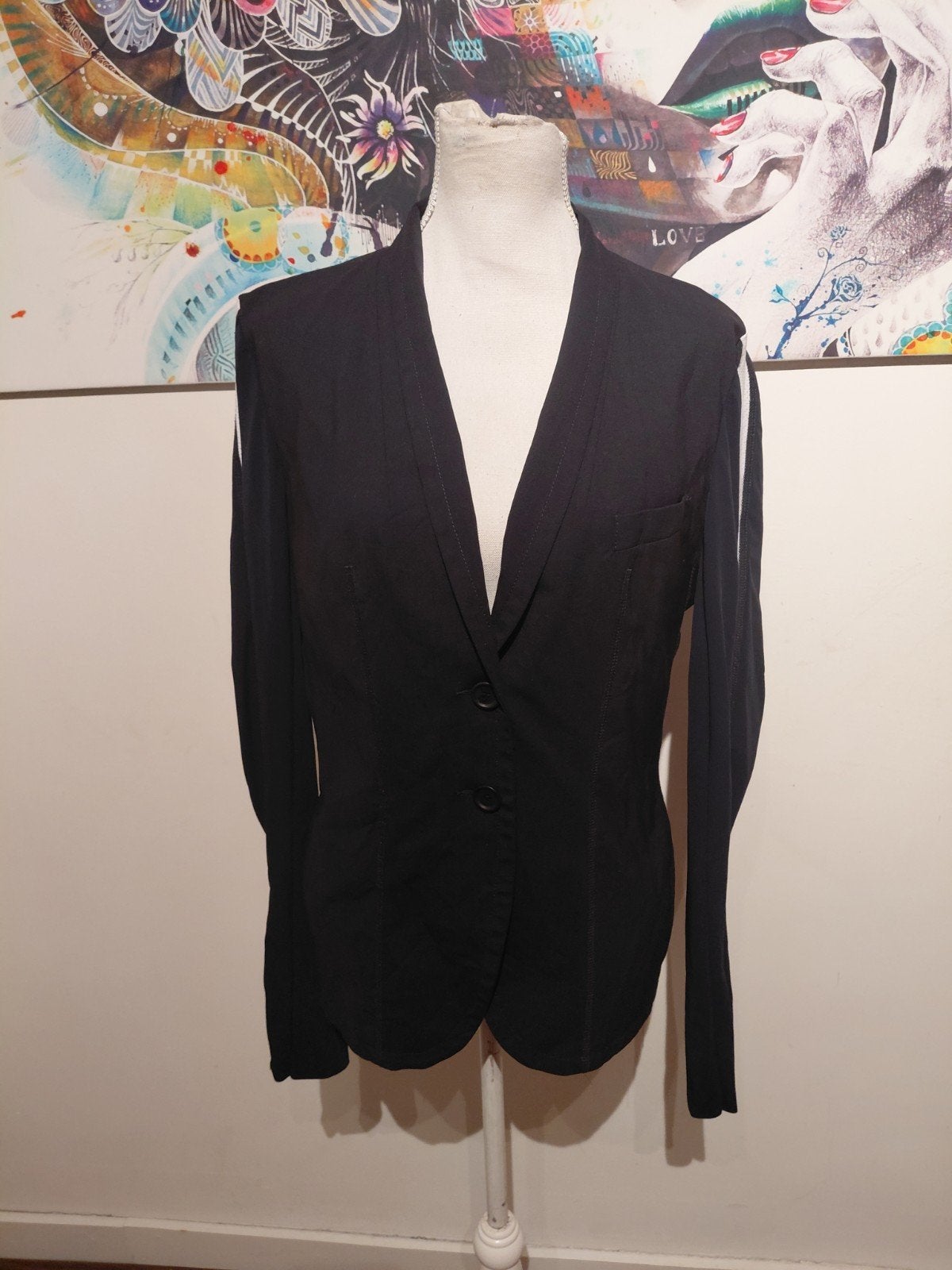 Prachtige donkerblauwe Penn&Ink blazer maat 42, Kleding | Dames, Blauw, Maat 42/44 (L), Ophalen of Verzenden, Zo goed als nieuw
