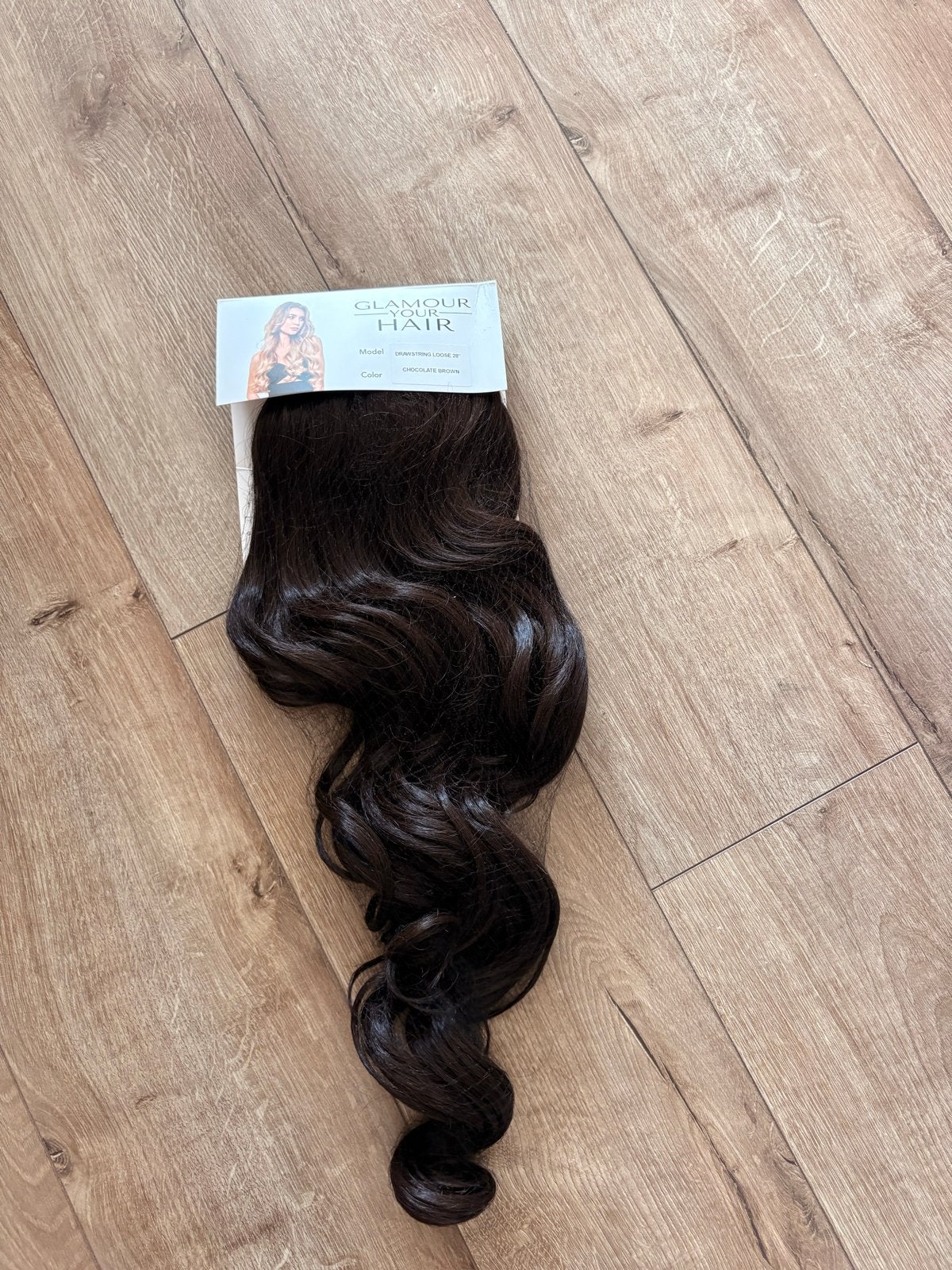 Glamour Your Hair - Krullend Haarstuk - Chocolate Brown, Ophalen of Verzenden, Nieuw, Pruik of Haarverlenging