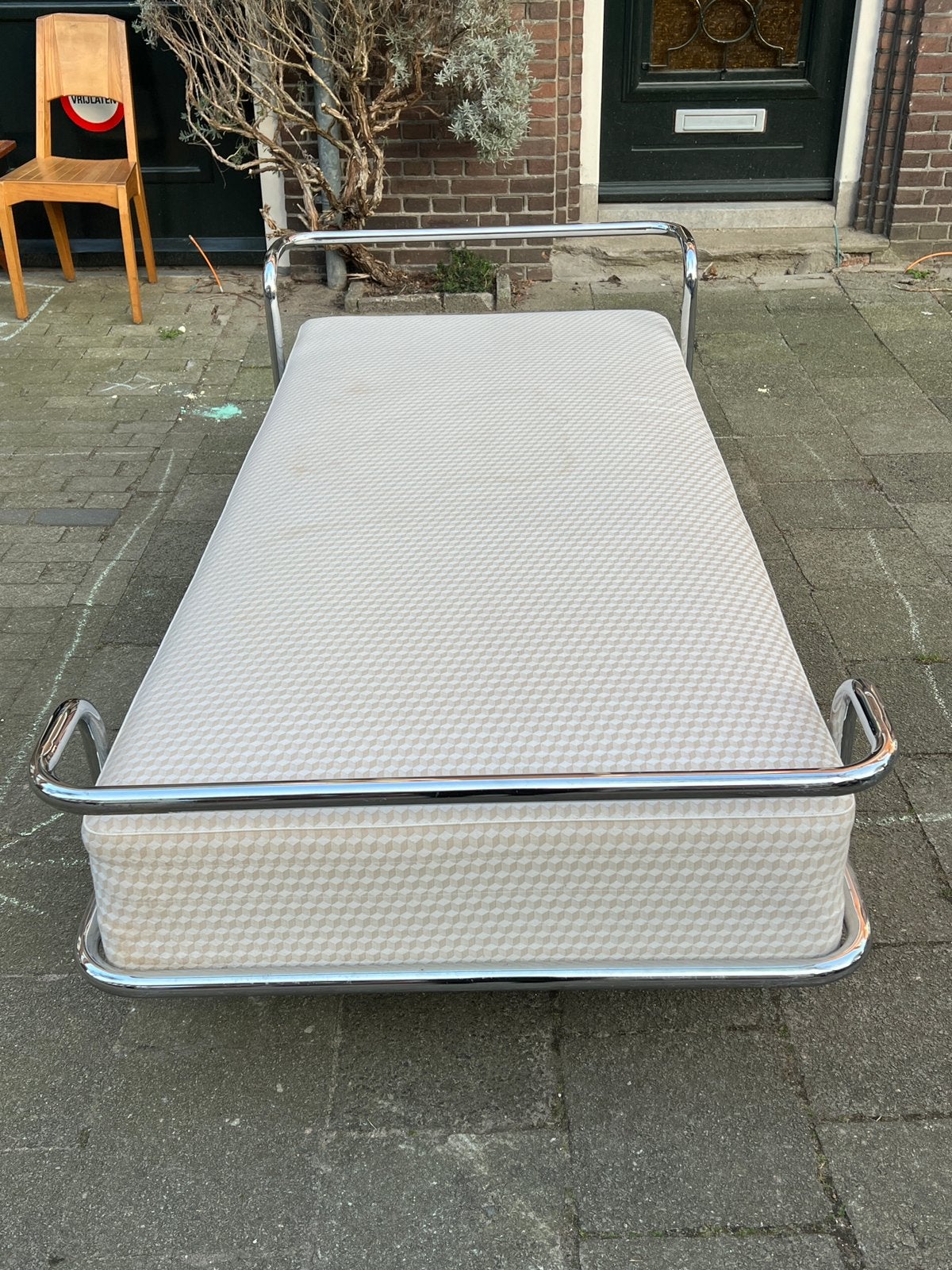 Vintage Ikea KNUT HAGBERG. bed, “Kromvik”, 1982 eenpersoons, Ophalen, Gebruikt, 90 cm, Vintage