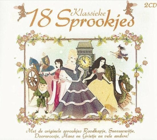 18 Klassieke Sprookjes - 2CD Luisterboek, Verzenden, Tot 2 jaar, Zo goed als nieuw, Verhaal of Sprookje