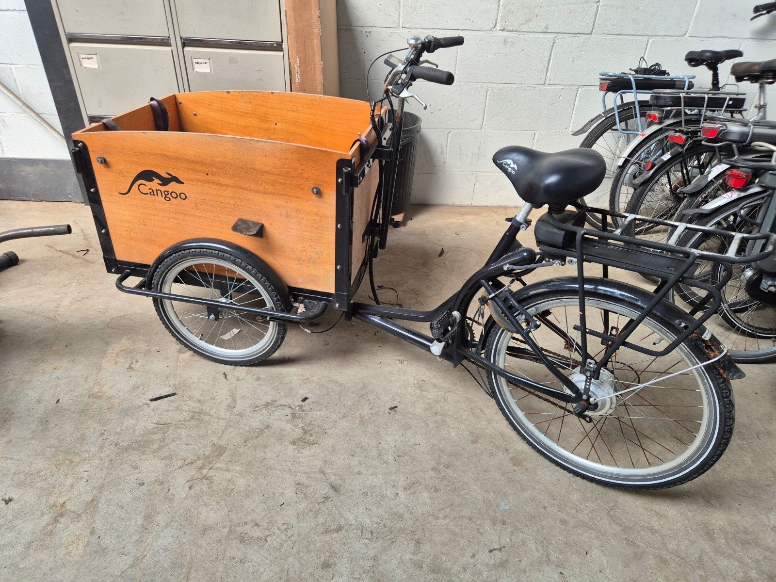 cangoo bakfiets / elektrisch / opknapper / onderdelen, Ophalen, 4 kinderen of meer, Gebruikt, Cangoo
