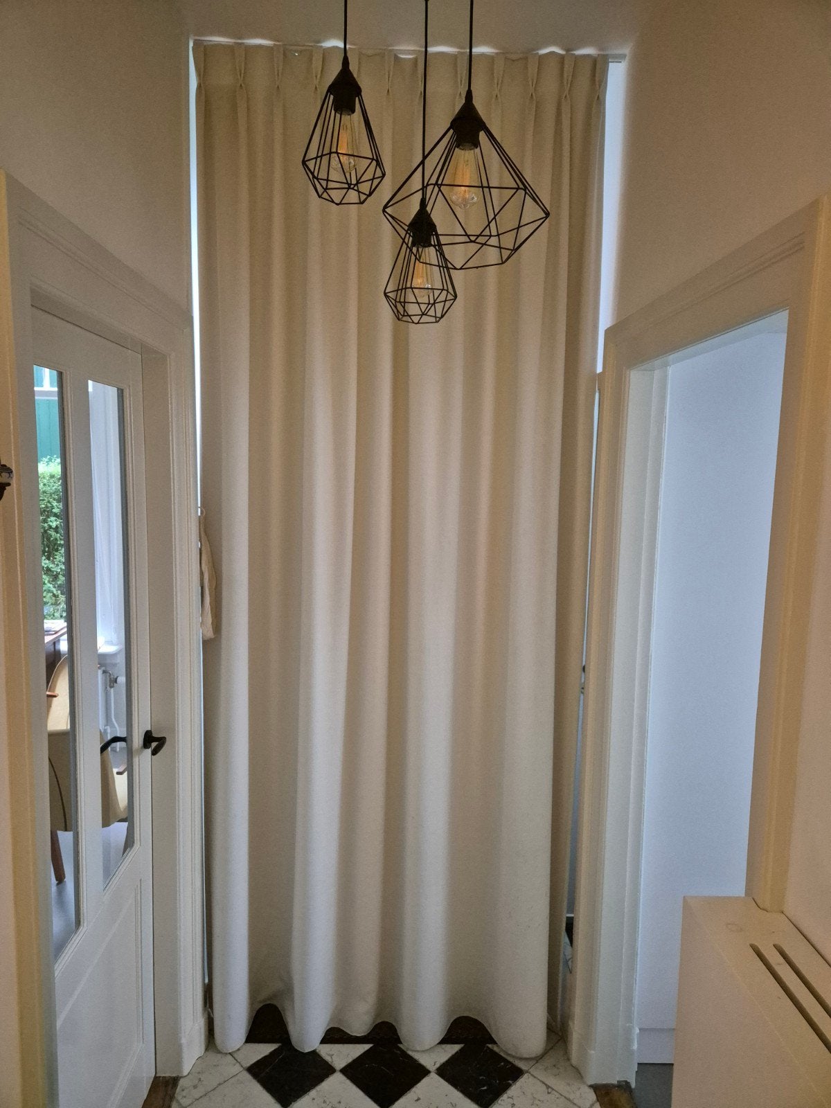 Isolerend gevoerd gordijn 297x125cm - ideaal tegen tocht, Ophalen, Overige materialen, Gebruikt, Overige merken