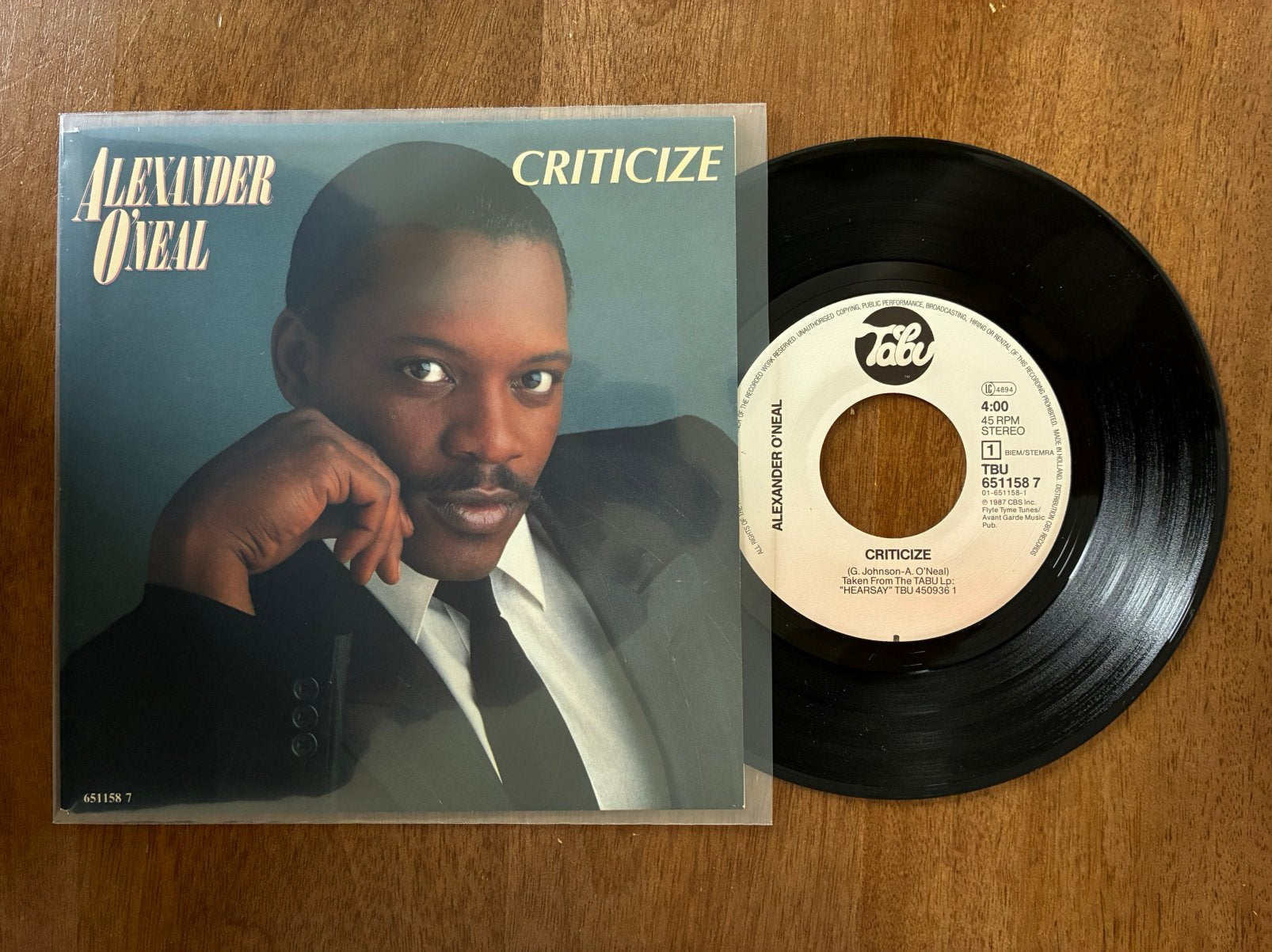 Alexander O’Neil - Criticize, Ophalen of Verzenden, 7 inch