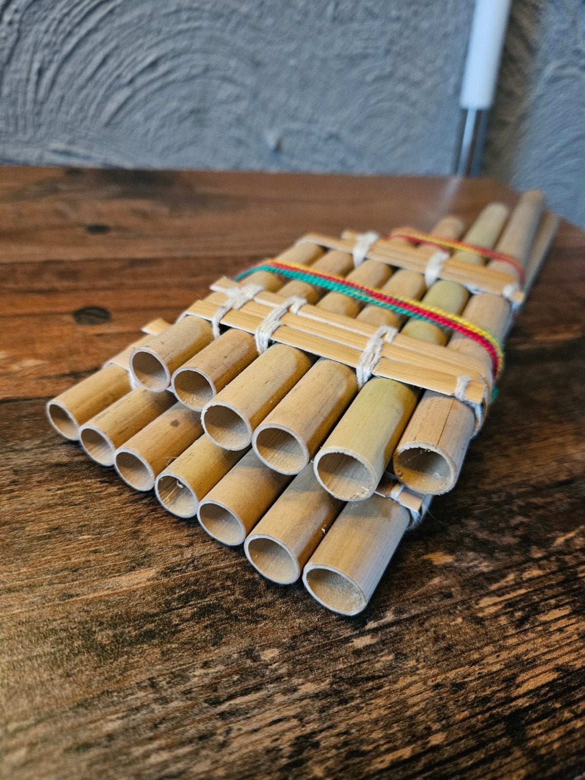 Mooi Bamboe Panfluit - Handgemaakt Muziekinstrument, Ophalen of Verzenden, Zo goed als nieuw