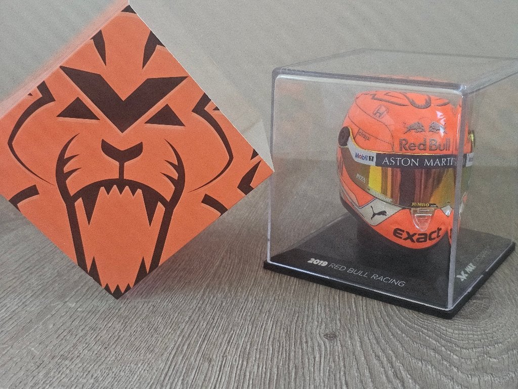 SUMMERSALE: Helm 1:4, Max Verstappen # 33, Spa 2019., Verzamelen, Ophalen of Verzenden, Zo goed als nieuw, Formule 1