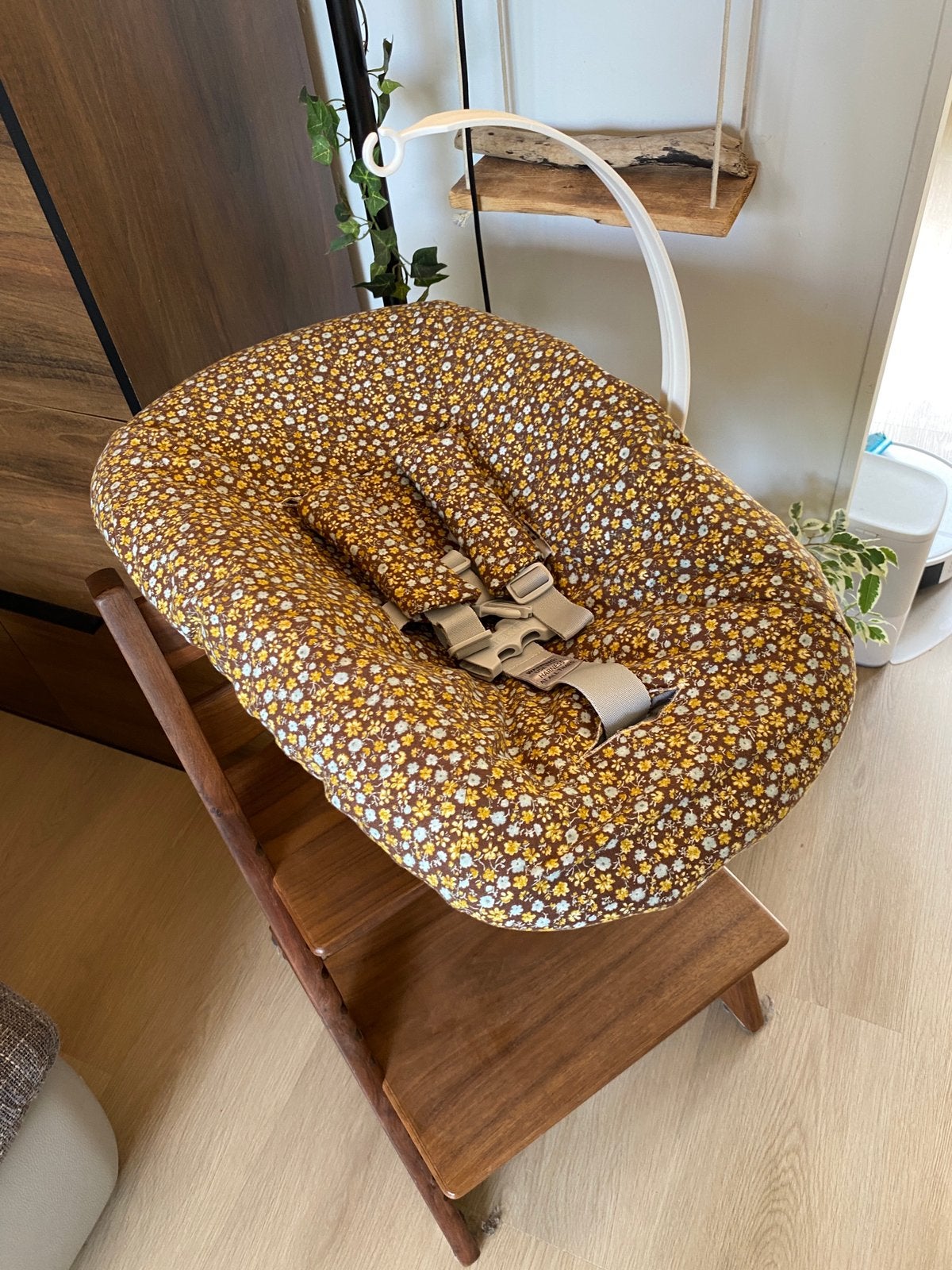 Retro flower hoes voor Newborn set van stokke - van katoen, Ophalen of Verzenden, Nieuw, Meegroeistoel, Stoelverkleiner